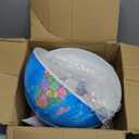 World Globe for Children and Adults, 12 inch Educational Spinning Earth Map with Stand, Self-Assembled Interactive World Globes for Kids Learning, Classroom, Students Desk, Room and Office Decor