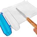 Medarchitect Right Hand Pill Counting Tray with Spatula (Clear - Wood Handle)