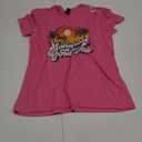 Sunshine And Good Wine Beach Retro 70s Vintage Vacation Gift T-Shirt (Pink, Small)