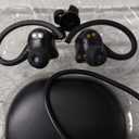 iLive IAEBTW53B Bluetooth True Wireless Earbuds with Built in Mic, IPX7 Waterproof, Charging Case, and Bluetooth 5.3 (Black)