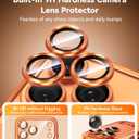 JUESHITUO for iPhone 17 Pro Case with Full Camera Lens Protector(Compatible with MagSafe)(Military Grade Drop Protection) 1X Privacy Screen Protector, Case for iPhone 17Pro, Cosmic Orange