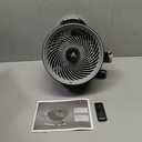 Vornado Pivot6 Whole Room Air Circulator Fan with 4 Speeds, Remote Control, Rotating Axis, Black