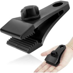 AMURS 30PCS Upgrade Large Tarp Clips Heavy Duty Lock Grip Tarp Clamps Thumb Screw Tent Clamps with 100 Pcs Zip Cable Ties for Swimming Pool Cover Awnings Outdoor Camping Caravan Canopies Car Covers