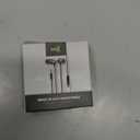 in Ear Wired Earbuds, Wired Headphones with Microphone, 3.5mm Corded Earphones with in Line Volume Controller, White