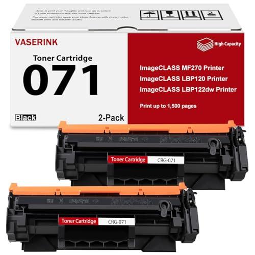 071 High-Yield Black Toner Cartridge 2-Pack Replacement for Canon 071 Toner Cartridge 5646C001 for imageCLASS LBP122dw, LBP122, LBP120, MF270, Mf272dw, Mf273dw, Mf275dw Series Printer