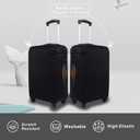 Explore Land Travel Luggage Cover Suitcase Protector Fits 27-30 Inch Case (Black, L)