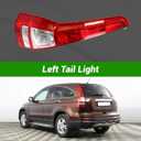munirater Tail Light Tail Lamp Left Side Assembly Halogen Replacement for CRV 2007-2011