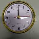 Hicarer 3-1/8 Inch (80 mm) Clock Insert Fit Diameter 3.0 inch (76 mm) Hole (Gold)