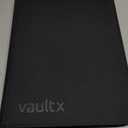 Vault X 9 Pocket Trading Card Zip Binder, 360 Cards, Premium Exo-Tec Album Material, 20 Side-Loading Pages, Folder for Collectible Games, Sports, TCG (Black)