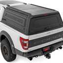 Rough Country Truck Bed Cap Topper for Ford F-150 (2021-2026) 5'7 Bed - Modular Design, Locking Gullwing Access Doors, Molle Panels, LED Interior Lighting