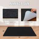 Sycoodeal Office Chair Mat for Hardwood Floor,Office Computer Gaming Chair Mat for Tile Floor,Large Floor Protector Rug,Anti-Slip,Easy to Clean,Pure Black(48"x55")