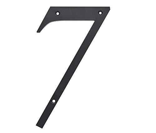 Hillman 6 in. Reflective Black Plastic Nail-On Number 7 1 pc. - Case of: 3; 2 Pack