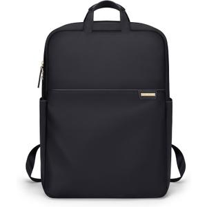 Slim Laptop Backpack for Women, Lightweight Business Backpack for Women Computer Bag Purse for Commuting, Fit 14Inch, Black