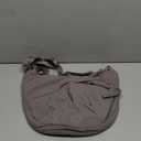 Crossbody Nylon Crescent Bag for Women - Lightweight Small Hobo With 2 Pack Inner Dumpling Bag - Casual (J-grey)