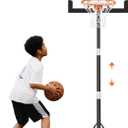 Seray Kids Basketball Hoop Outdoor 3.2-7.2/10FT 10s Adjustable, Basketball Hoop Gift for Kid/Adult/Toddler in Pool/Backyard/Indoor, Portable 40/29 in Shatterproof Backboard, Goal, Large Base