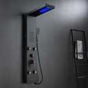 POPFLY Shower Panel Tower System, LED Rainfall & Waterfall Shower Head