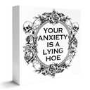 Anxiety Relief Gifts for Women Men, Calming Gifts Mental Health for Anxiety Women Men Therapist, Anxiety Relief Calming Decorations for Bedroom Office, Mental Health Decor for Home Classroom, Anxiety