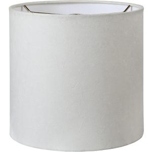 Aspen Creative 31241A Transitional Drum (Cylinder) Shaped Spider Construction Lamp Shade in Linen White, 8" Wide (8" x 8" x 8")