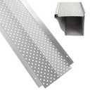 Elecoman Gutter Guard,5" Aluminum Leaf Filter Gutter Cover,50 PCS Total Length 200FT,Raptor Gutter Guards,Easy DIY Leaf Guards for Gutters Fits Any Roof or Gutter Type