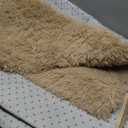 Fluffy Rug Shaggy Area Rug, Beige 5x8 Area Rugs for Bedroom, Small Bedside Rug, Soft Fluffy Shaggy Entryway Throw Rugs for Living Room Bedroom Kids Room Home Decor
