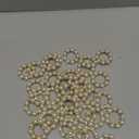 Pearl Napkin Rings 60Pcs, Elegant Rhinestone Imitation Beaded Serviette Buckles, Imitation Pearl Ring Napkin Ring Holder, for Cloth Napkins for Wedding Party Banquet Dinner Table Decor and Daily Use