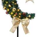 120 Adjutable LED Lighted Eid Ramadan Moon Tree Handmade Mubarak Muslim Islamic Crescent Moon Star Artificial Trees Garden Party Living Room Decor for Home Decorations, 3.8 FT