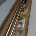 Brushed Nickel Double Curtain Rods 72-144 Inch,1Front and 5/8Back Double Drapery Rod with Small Round Ball and Aluminum Brackets, Adjustable Dual Window Rod for Sheer/Blackout Curtains