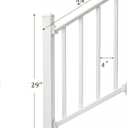 2FT White Deck Railing Kit for Deck, Porch, Patio & Balcony