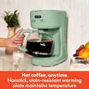 bella 12 Cup Programmable Coffee Marker, Reusable Dishwasher Safe Accessories, Easy LCD diaply, Auto Shutoff, 900 watt, Seaglass