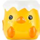Bico Easter Chicken Hand-Painted Ceramic Mug Set of 2, Microwave & Dishwasher Safe Coffee, Cocoa & Tea Cups