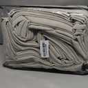 Oatmeal Linen Curtains 80 Inches Long 2 Panels Set for Living Room Bedroom Pinch Pleated Back Tab Drapes Neutral Modern Farmhouse Semi Sheer 80 Inch Curtains for Dining Room Window Cabin Beige Tan