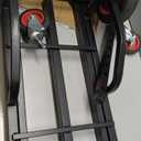 Pyle Compact Folding Adjustable Equipment Dolly - Heavy Duty 8-in-1 Convertible Cart Hand Truck/Dolly/Platform Cart with R-Trac Wheels - Expandable Up to 27.52'' to 44.25'' - 300 LBS MAX LOAD CAPACITY