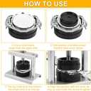 Watch Press Tool Set - Case Closer with 18 Molds, Crystal Press, Battery Replacement Kit