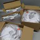 Amico 12 Pack 7 Inch 5CCT Ultra-Thin LED Canless Recessed Ceiling Light with Junction Box, 2700K/3000K/3500K/4000K/5000K Selectable, 15W=100W, 1300LM High Brightness, Dimmable Wafer Downlight, ETL&FCC (White)