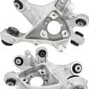 104441100F 104441600F Steering Knuckle Fit for Tesla M3 2017-2023 | Rear LH+RH Pair for Tesla Model 3 2017-2023, Driver & Passenger Side, BEV, OE 104441100G 104441600G 104441100H