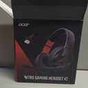 acer Wireless Gaming Headset, PS5 Headset with 2.4GHz for Ps5, Ps4, PC, Switch, Bluetooth 5.3 + 100Hrs Gaming Headphones with Noise Canceling Mic for Laptop, Mobile, Mac, 50mm Drivers (Red)