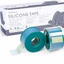 LotFancy Medical Soft Silicone Tape, 1" x 5.5 Yards, 6 Rolls Transparent Adhesive Water-Proof Surgical Tape, Surgery First Aid Tape for Wound and Sensitive Skin