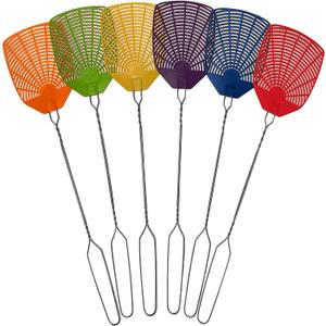 W4W, Bug & Fly Swatter Braided Metal Handle Pack of 2 Fly Swatters Indoor/Outdoor flyswatter
