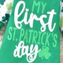 Baby Girl Romper Outfit Newborn Ruffle Button One-Piece Jumpsuit Playsuit With Headband (Green)