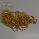 49 Feet Christmas Tree Beads Garland, Artificial Gold Beaded Garland for Christmas Tree DIY, Diamond-Shaped Beads for Wreath, Xmas Party Table, Wedding Holiday Decoration