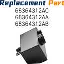 Coolant Expansion Tank, Coolant Recovery Tank Compatible with Jeep Wrangler Gladiator JT 2018 2019 2020 2021 2022 2023 2024 2025 Engine Coolant Recovery Bottle Replace 68364312AC 68364312AA 68364312AB