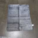 Genteele Memory Foam Bath Mat Non Slip Absorbent Super Cozy Velvet Bathroom Rug Carpet 32x39", Gray