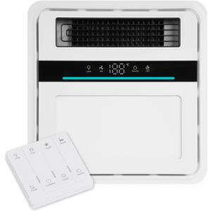 Bathroom Exhaust Fan with Light and Heater, 4 in 1 Bathroom Fan with Heater, 1900W Heating Power, Remote Control, Quiet & Powerful for Ventilation, Lighting, Heating (Multi, 1700w)