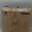 Ergonomic Office Chair with Headrest 3D, Mesh Office Desk Chair with Adjustable Lumbar Support, Computer Chair with Flip up Armrests, 350LBS Capacity - Design for Home/Offices - Grey