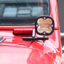 Black JL Light Mount, A-Pillar Cube Light Pods Cowl Mounting Brackets Compatible with Wrangler JL & Unlimited JL 2018-2024