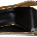 Mallyteeds Stiletto High Heels Pumps for Women 3.6 Inch Closed Toe Slip-on Beaded Pumps Party Wedding Dress Shoes Bride