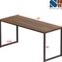 SHW Mission 55-Inch Home Office Computer Desk, Walnut