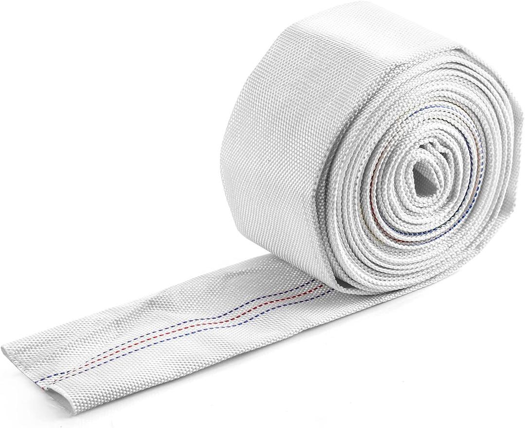 QWORK Backwash Hose, 2" ID x 30 FT Flexible Discharge Fire Hose, Lightweight Polyester Flat Water Hose, Sump Pump Hoses Drain Hose for Outdoor Lawn Garden Park Car Cleaning Pool