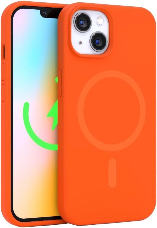 FELONY CASE - Stylish Neon Orange Phone Cover for iPhone 15, Compatible with MagSafe - 360 Shockproof Protective Cases Designed for Apple iPhone 15