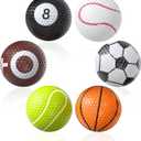 GreenHaven Funny Golf Balls Assorted Novelty Golf Balls Colorful Sportive Golf Training Balls for Practice Birthday Christmas Sports Gift Golfers Entertainment Holiday Decoration, 6 Pack